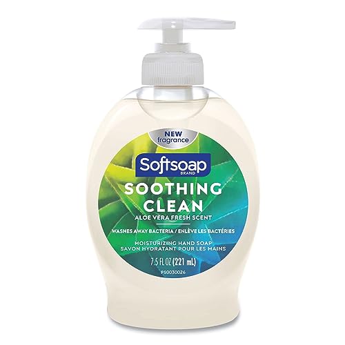 Softsoap Moisturizing Liquid Hand Soap, Soothing Clean Aloe Vera - 7.5 Fl Oz (Pack of 6)