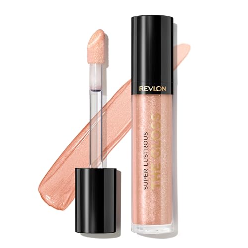 Revlon Lip Gloss, Super Lustrous The Gloss, Non-Sticky, High Shine Finish, 255 Sandstorm