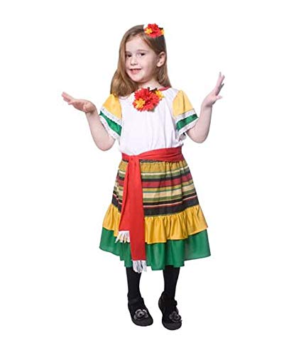 Dress Up America Little Girl Mexican Dancer Costume