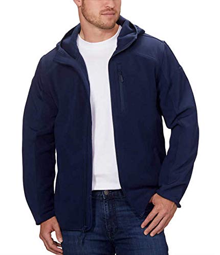 Reebok Men's Hybrid Softshell Jacket (Navy, M)
