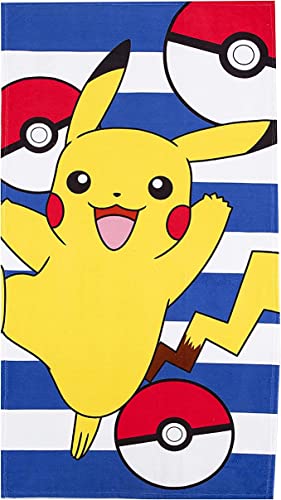 Northwest Pokémon Pikachu Beach Towel 27'x 54' Pokeball Pica Officially Licensed