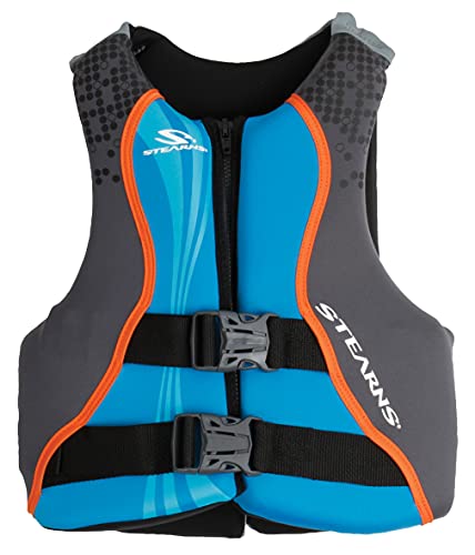 Stearns Kids Hydroprene Life Vest, USCG Approved Type III Life Vest for Kids Weighing 50-90lbs, Great for Pool, Beach, Boat, & More