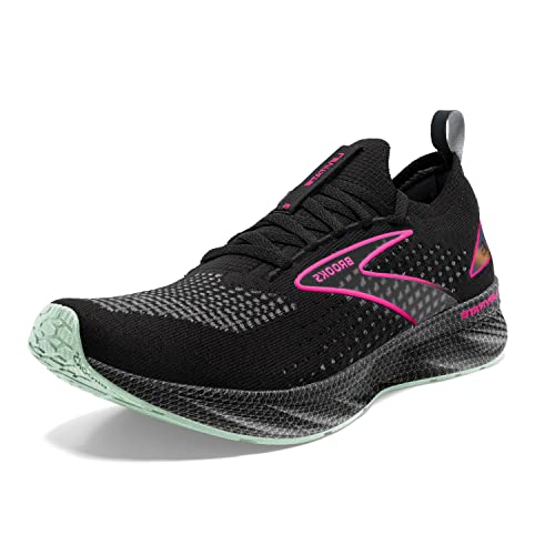 Brooks Women’s Levitate Stealthfit 6 Neutral Running Shoe - Black/Pink - 6.5 Medium