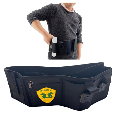 Belly holster for a gun for all types of guns Athletic Flex FIT for Running, Jogging, Hiking Suitable for right or left hand holder, Black, X-Larg