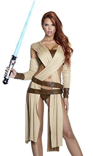 Forplay Womens Ray Of Light Sexy Movie Character Adult Sized Costumes, Tan, Small/Medium US