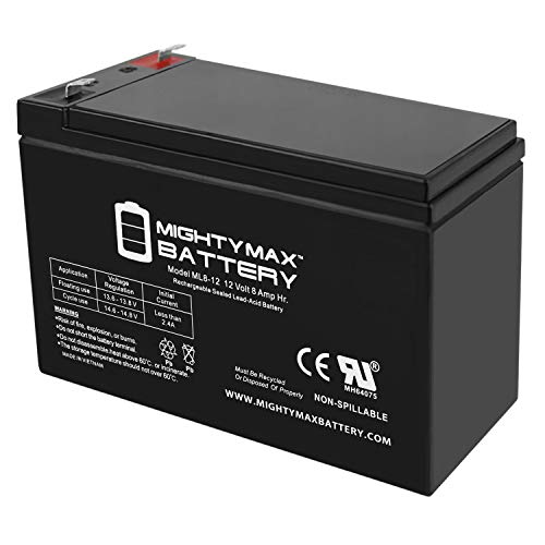 Mighty Max Battery 12V 8Ah UPS Battery Replaces 7Ah 28W BB Battery SH1228W