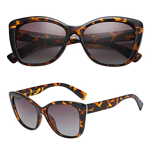 PolarSpex Cat Eye Sunglasses for Women - Trendy & Polarized Oversized Womens Sunglasses - Fashionable Shades for Women
