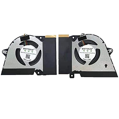 QUETTERLEE New Laptop CPU+GPU Cooling Fan for ASUS Rog Zephyrus G14 GA401I GA401IV GA401IU GA401IH GA401II GA401IH-BR7N2BL GA401IHR Series DFSCK22115181H FMBC DFSCK22105182H FMBB DC12V 1A Fan