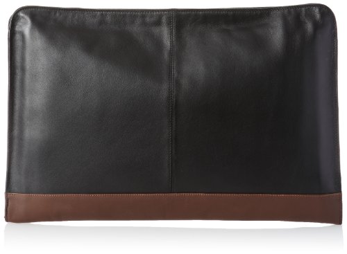 Derek Alexander Underarm Folio, Black/Burgundy, One Size
