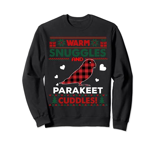 Parakeet Budgie Bird Lovers Parakeet Ugly Christmas Sweater Sweatshirt