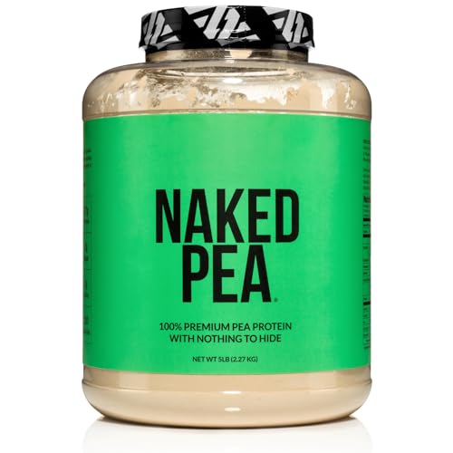 Naked Pea - 5LB 100% Pea Protein Powder from North American Farms - Unflavored Vegan Pea Protein Isolate - Plant Protein Powder, Easy to Digest - 76 Servings