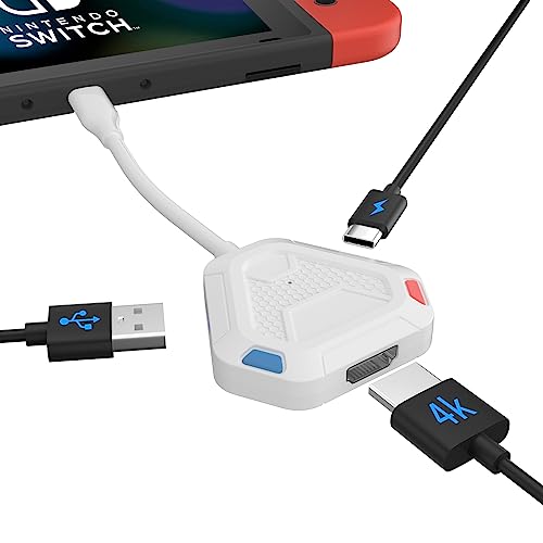 Switch Dock for Nintendo Switch USB-C to HDMI Adapter 3-in-1 Switch Docking Station with HDMI 2.0, USB 3.0,100W USB-C Charging Port, Supports YouTube
