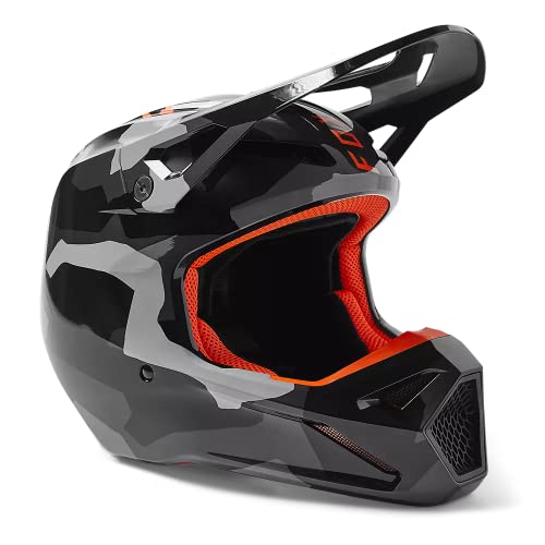 Fox Racing V1 BNKR FA22 MX Offroad Helmet Gray Camo MD