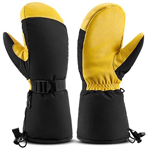 OZERO Winter Gloves for Men Women Snow Mittens with Thermal 3M Thinsulate Insulation for Skiing Snowboard Snowmobile