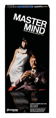 Classic Retro Mastermind Game - Break The Hidden Code - STEM Game for 2 Players by Pressman , Black