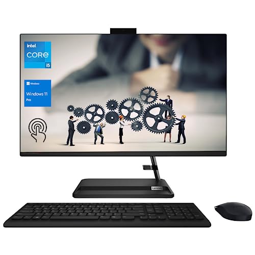Lenovo 2023 Latest IdeaCentre Premium All-in-One Desktop, 27' FHD Touchscreen, 13th Gen Intel Core i5-13420H (Beats i7-12700H), 16GB RAM, 512GB SSD, Wireless KB & Mouse, Win 11 Pro, Black