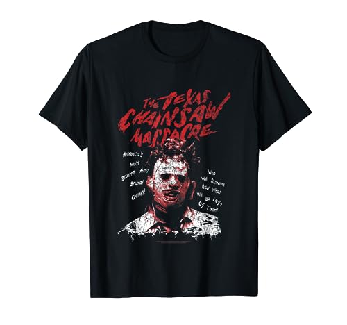 Texas Chainsaw Massacre Leatherface Word Crown T-Shirt