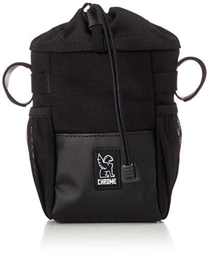 Chrome Industries Doubletrack Feed Bag - Bicycle Handlebar Pannier Pouch, 1.5 Liter, Black
