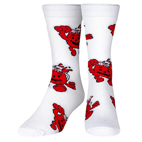 Crazy Socks Kool Aid Man Fun Print Novelty Crew Socks for Men
