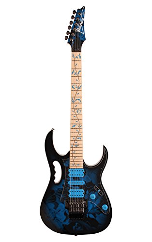 Ibanez JEM77P Steve Vai Signature JEM Premium Series Electric Guitar Blue Floral Pattern