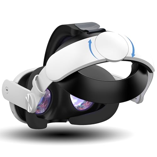 DamonLight Head Strap Accessories Compatible with Oculus Quest 3, Adjustable Comfortable Upgraded Elite Strap Headset Replacement for Meta Quest 3 Pressure-Free Head Strap