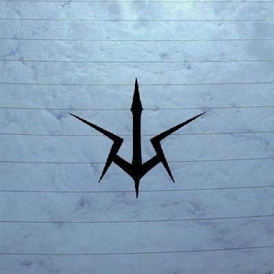 MAF - Black Knights C.C. Zero Helmet Car Window Decal Code Geass Decoration Bike Car Die Cut Art Black Decor Laptop Wall Art Notebook Trucks,