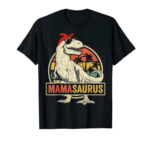 Mamasaurus T Rex Dinosaur Mama Saurus Family Matching Women T-Shirt