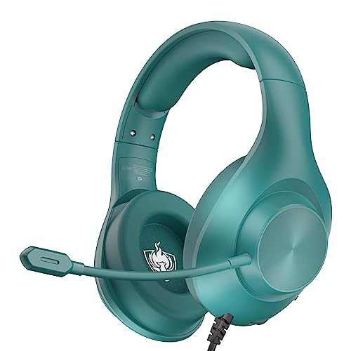 YOTMS Gaming Headset PS4 Headset, Xbox Headset with 7.1 Surround Sound, Gaming Over Ear Headphones with Noise Cancelling Flexible Mic Memory Earmuffs, for PC, PS5, PS4, Xbox Series X/S, Switch (Blue)