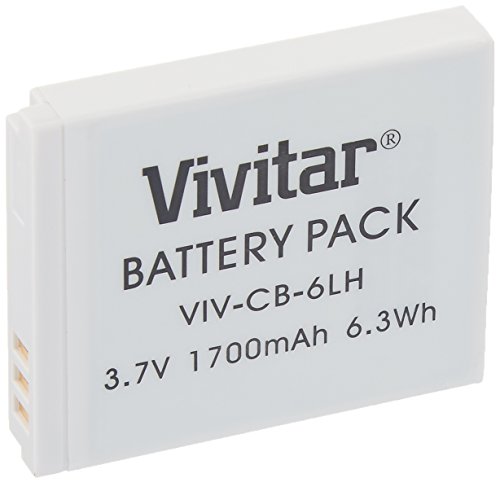 Vivitar NB-6L / NB-6LH Ultra High Capacity 1700mAh Li-ion Replacement Battery for Select Canon Digital Cameras