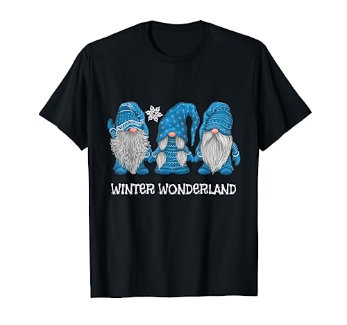Winter Wonderland Gnomes Winter Snowy Gnomes Snow Gnome T-Shirt