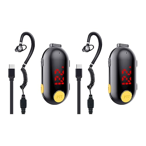 SINORISE Super Mini Walkie Talkie Two Way Radio Portable FM Transceiver for Restaurants,Out Door Sport Supermarket Hospital Tourism,2 Pack