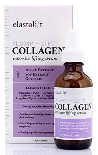 Elastalift Collagen Serum For Face | Collagen Face Serum For Skin Tightening Helps Lift, Plump, & Firm Sagging Skin | Serums For Skin Care | Anti Wrinkle Boost, Fragrance Free, 1.75 Fl Oz