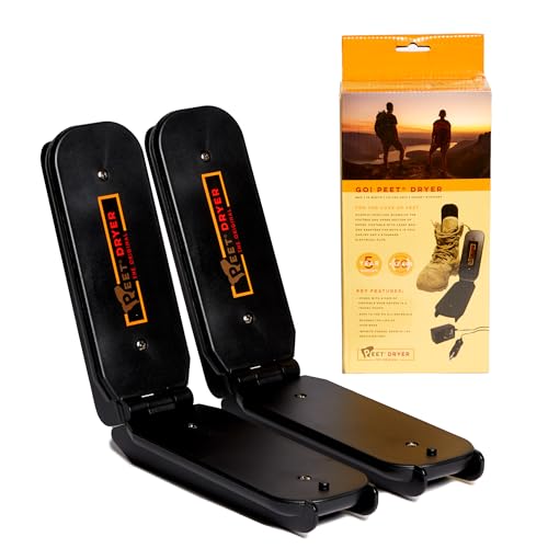 PEET, GO! Portable 2-Shoe Electric Dryer with Vehicle Power Adapter