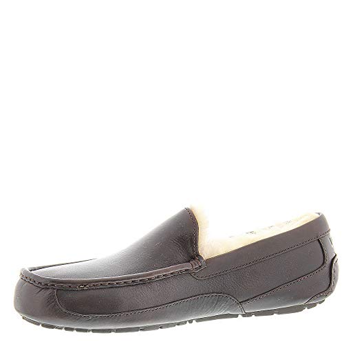 UGG Men's Ascot Slipper, China Tea Leather, 11