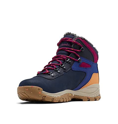 Columbia Women's Newton Ridge Plus Omni Heat Hiking Boot, Dark Nocturnal/Red Onion, 8.5 M US
