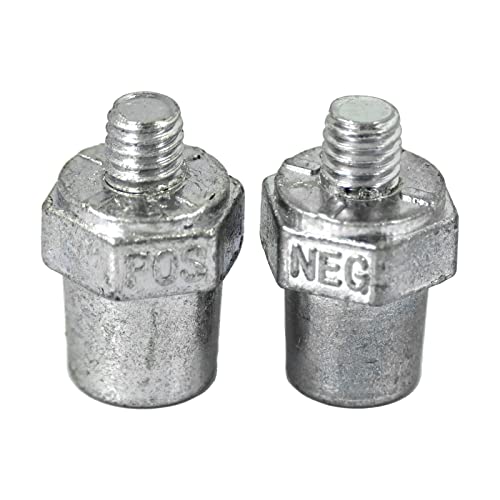 Schumacher BAF-1 Zinc-Coated Side Terminal Charging Posts – Pair – Three Times More Conductive