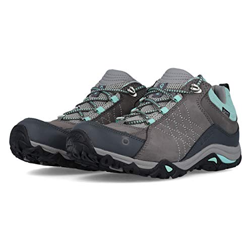 Oboz Sapphire Low B-Dry Hiking Shoe - Women's Charcoal/Beach Glass 7 Wide