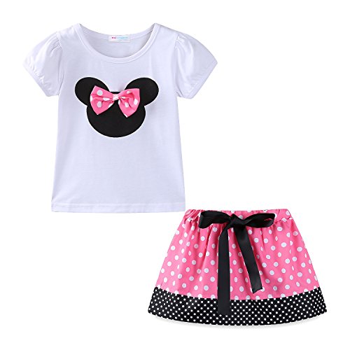 Mud Kingdom Little Girls Holiday Outfits Cute Summer 3T Pink