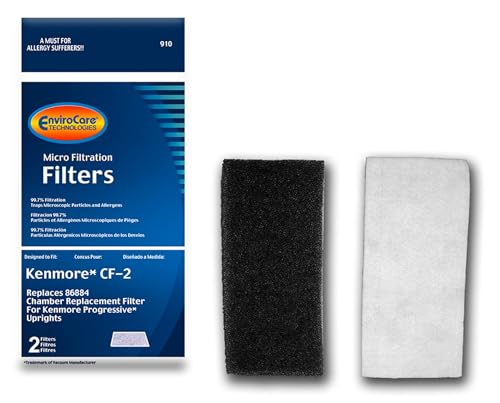 EnviroCare Replacement Vacuum Filters Designed to fit Kenmore CF2 Progressive Upright Vacuum Cleaners 2 pack