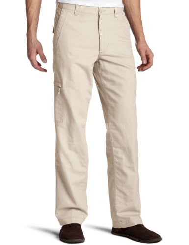 Dockers Men's Classic Fit Comfort Cargo Pants, Light Buff, 36W x 32L