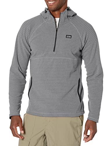 Mountain Hardwear Men's Standard Summit Grid Hoody, Foil Grey, XX-Large