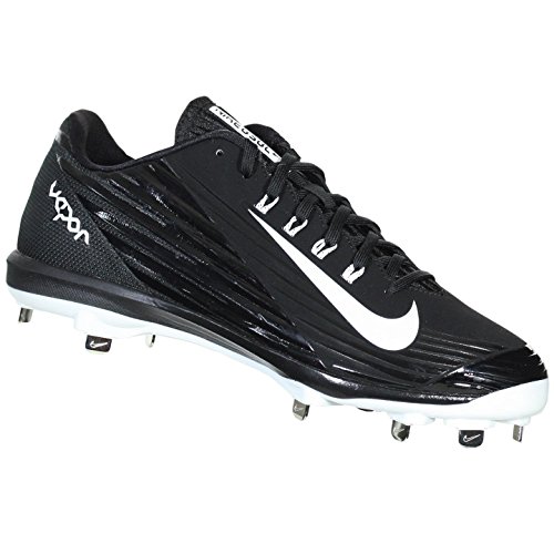 Nike Mens Lunar Vapor Pro Metal Cleats 9 US White/Black/Black