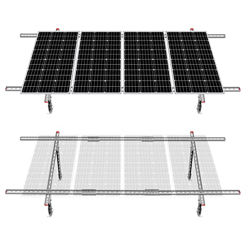 ECO-WORTHY Adjustable Multi-Pieces Solar Panel Mounting Brackets Kit System for 1-4pcs Solar Panels