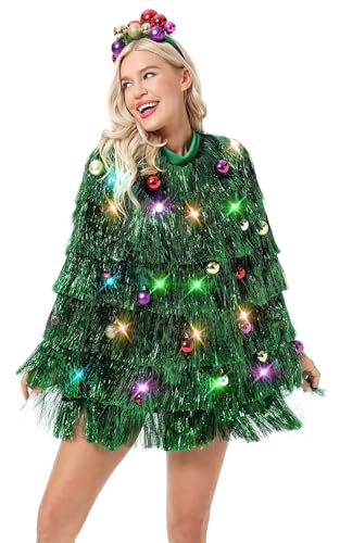 Women`s Ugly Christmas Sweater Unisex Men`s Funny Novelty Santa Pullover for Party The Gift That Keeps on Giving X-Large