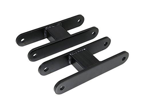 RockTrix Steel Rear Shackle - 2 inch Lift - Compatible with 1995-2001 Ford Explorer and 2001-2005 Sport Trac - Black Leveling Kit