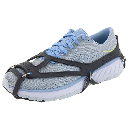 Kahtoola 1st Gen NANOspikes Footwear Traction for ICY Winter Road Running & Walking - Charcoal - Medium