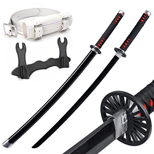 Zisu Demon Slayer Sword Anime Tanjiro Sword, About 41 inches, Hashira Pillars & Protagonist Katana for Cosplay Purpose, Anime Original Texture (Black-Tanjirou)