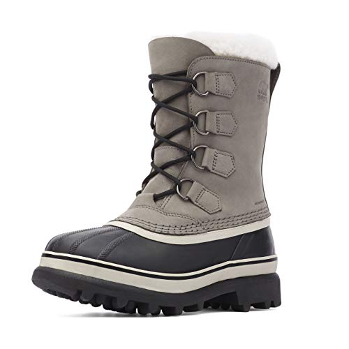 SOREL - Women's Caribou Waterproof Boot for Winter, Shale, Stone, 7.5 M US