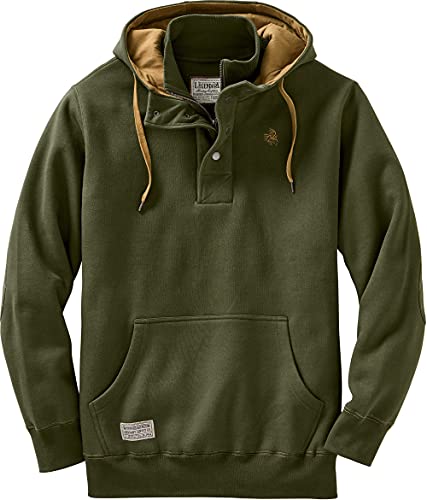 Legendary Whitetails Men's Standard Tough As Buck 1/4 Zip Action Hoodie, Loden, Large