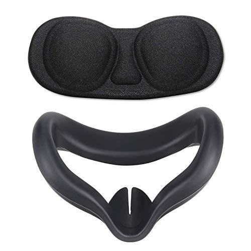 NexiGo Silicone Fit Pack and Lens Protect Cover Set for Oculus Quest 2, Fit Pack Pad with VR Lens Cover, Sweat-Proof, Non-Slip, Anti-Scratch for Oculus Quest VR Accessories Set